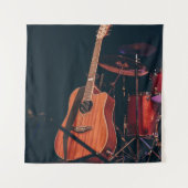 Coole akoestische gitaar wandkleed (Voorkant)