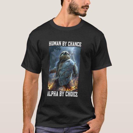 Coole Alpha Luiaard Cringy Grappig Cringe Alpha Di T-shirt (Voorkant)