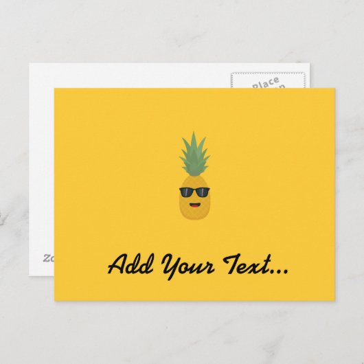 coole ananas briefkaart (Voorkant / Achterkant)