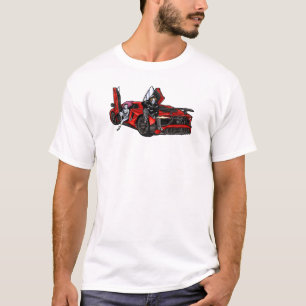 Coole Anime Gangster Koppel met Rode Supercar T-shirt