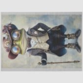Coole Antropomorfe Steampunk Kikker R5F Decoupage Tissuepapier (Voorkant)