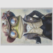 Coole Antropomorfe Steampunk Kikker R5H Découpage Tissuepapier (Voorkant)