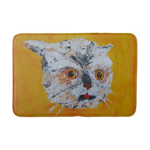 Coole Artistieke Kattengezicht Badmat! Badmat