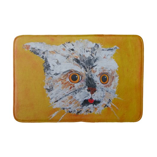Coole Artistieke Kattengezicht Badmat! Badmat (Voorkant)