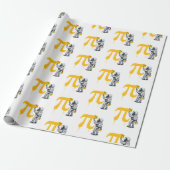 Coole astronaut schildert Pi symbool Pi-dag Cadeaupapier (Uitgerold)