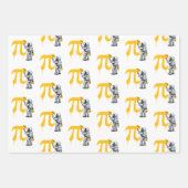 Coole astronaut schildert Pi symbool Pi-dag Inpakpapier Vel (Voorkant 3)