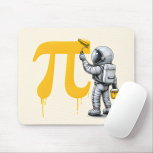 Coole astronaut schildert Pi symbool Pi-dag Muismat