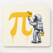 Coole astronaut schildert Pi symbool Pi-dag Muismat (Voorkant)