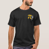 Coole astronaut schildert Pi symbool Pi-dag T-shirt (Voorkant)