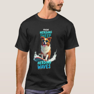 Coole Australian Shepherd Surfhond T-shirt