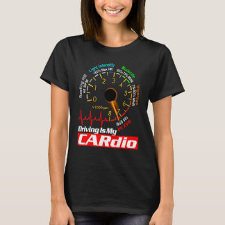 Coole Autogast Vrouw Autorijden Liefde Racen Harts T-shirt