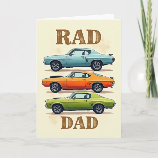 Coole Auto's Vaderdag Kaart (Voorkant)