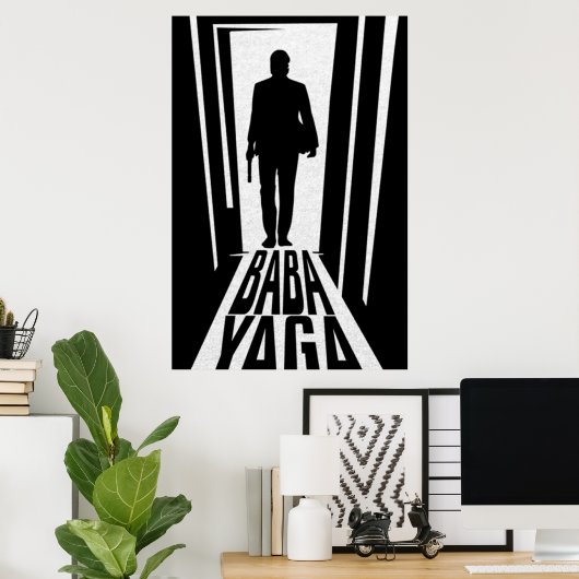 coole baba yaga poster (Thuiskantoor)