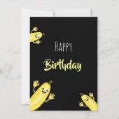 Coole bananen vakantiepas feestdagenkaart (Voorkant)