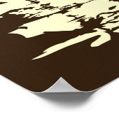 coole Barber shop business retro  Poster (Hoek)