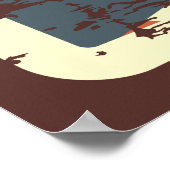 coole Barber shop business retro Poster (Hoek)