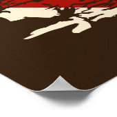 coole Barber shop business retro  Poster (Hoek)