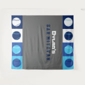 COOLE BASEBALL Bar Mitswa Foto gelegenheid Achterg Wandkleed (Voorkant (horizontaal))