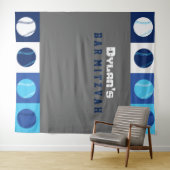 COOLE BASEBALL Bar Mitswa-foto-optief achtergrond Wandkleed (In Situ (horizontaal))