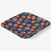 coole Basketball-wedstrijd Papieren Bordje (Gebogen)