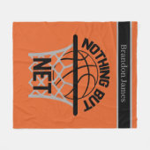 coole basketballiefhebbers fleece deken (Voorkant (Horizontaal))