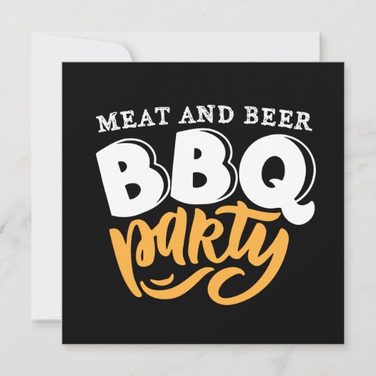coole bbq buiten de partij Uitnodiging (Voorkant)