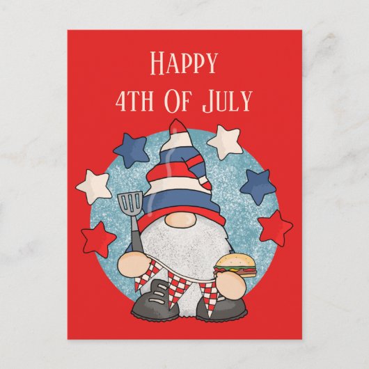 coole bbq gnome Happy April Feestdagenkaart (Voorkant)