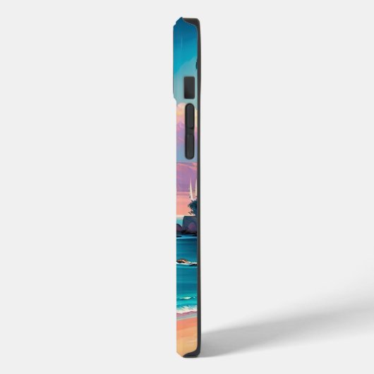 coole Beach-zeilbootliefhebbers Case-Mate iPhone Case (Achterkant / Links)