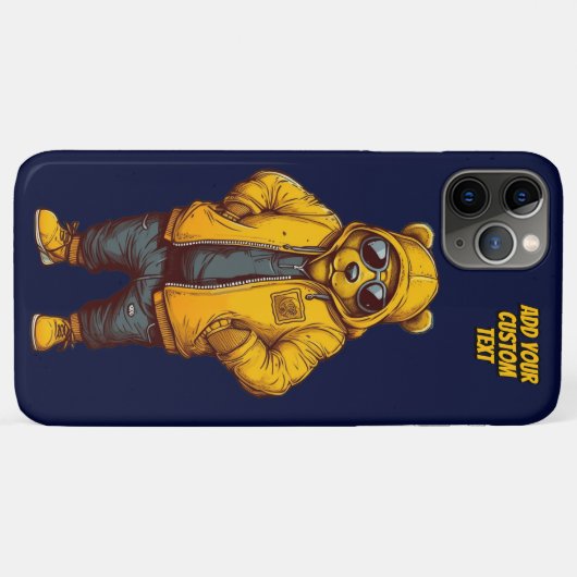Coole Beer Mopshond Modeus Case-Mate iPhone Case (Achterkant (horizontaal))