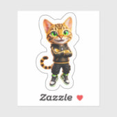 Coole Bengal Kat Collectie Sticker (Vel)