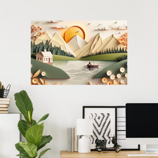 coole bergmeerliefhebbers poster (Thuiskantoor)