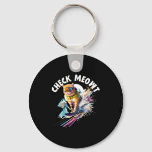 Coole bergskisnowboard voor mannen vrouwen kindere sleutelhanger
