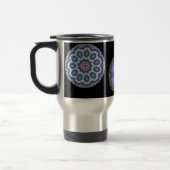 coole blauwe n roze kaleidoscoop reismok ... reisbeker (Links)