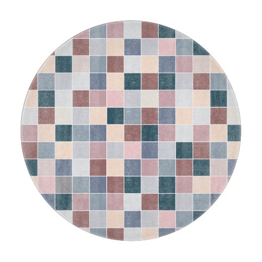 Coole Blokken, Elegante Kleuren Snijplank (Voorkant)