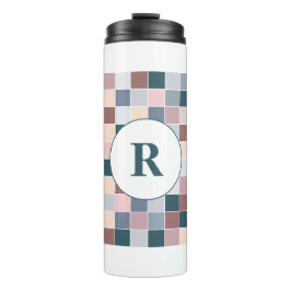 Coole blokken, elegante kleuren thermosbeker
