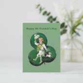 coole boodschap van Saint Patrick's Day Briefkaart (Staand voorkant)