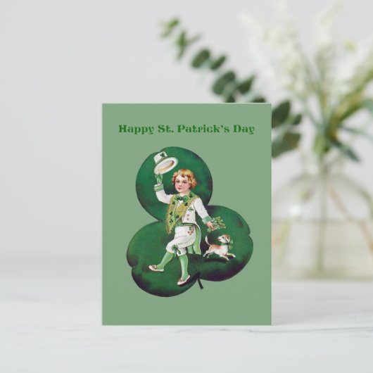 coole boodschap van Saint Patrick's Day Briefkaart (Staand voorkant)