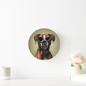 Coole Boxer Hond Ronde Klok (Huis)