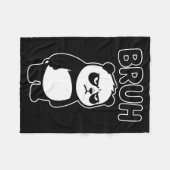 Coole Bruh Panda Mannen Vrouwen Kinderen Tiener Gr Fleece Deken (Voorkant (Horizontaal))