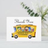 coole buschauffeur dank u voor gevoel bedankkaart (Staand voorkant)