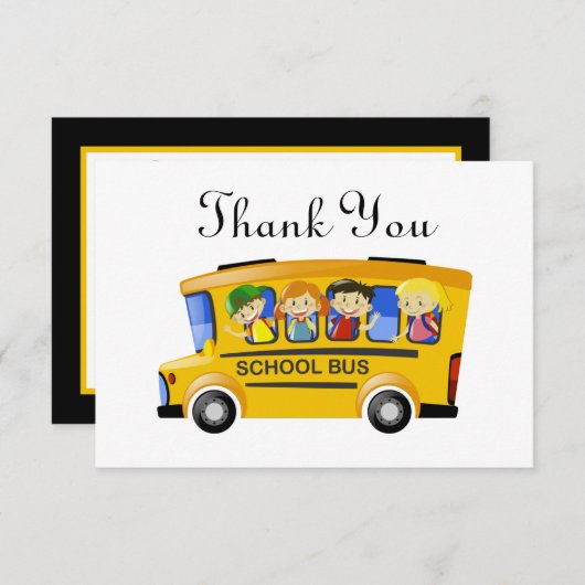 coole buschauffeur dank u voor gevoel bedankkaart (Voorkant / Achterkant)