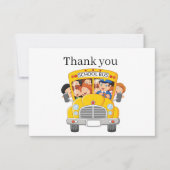coole buschauffeur voegt gevoel toe bedankkaart (Voorkant)
