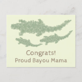 Coole Camo Alligators - transparant. Briefkaart