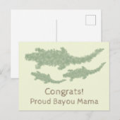 Coole Camo Alligators - transparant. Briefkaart (Voorkant / Achterkant)