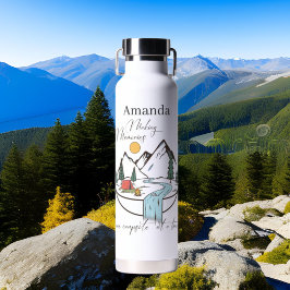 coole camping geheugens toevoegen naam waterfles