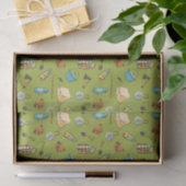 coole camping tegel patroon feestje  tissuepapier (Geschenk)