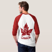 Coole Canada Jersey Retro Maple Leaf Souvenir T-shirt (Achterkant volledig)