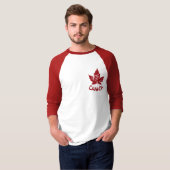 Coole Canada Jersey Retro Maple Leaf Souvenir T-shirt (Voorkant volledig)