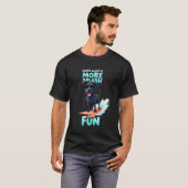 Coole Cane Corso Surfende Hond T-shirt (Voorkant volledig)