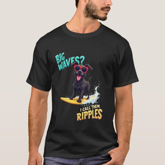 Coole Cane Corso Surfhond T-shirt (Voorkant)